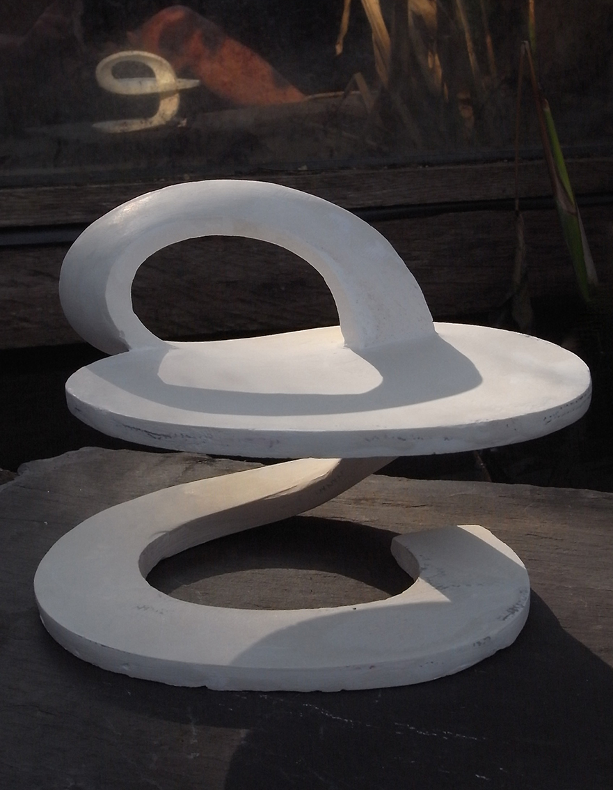 plaster maquette for coffe table