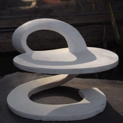 Snake 2015. Plaster maquette for sculptural coffee table
