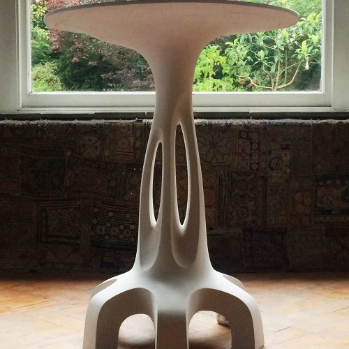 organic bone shaped coffee table inspired by Barbara Hepworth
